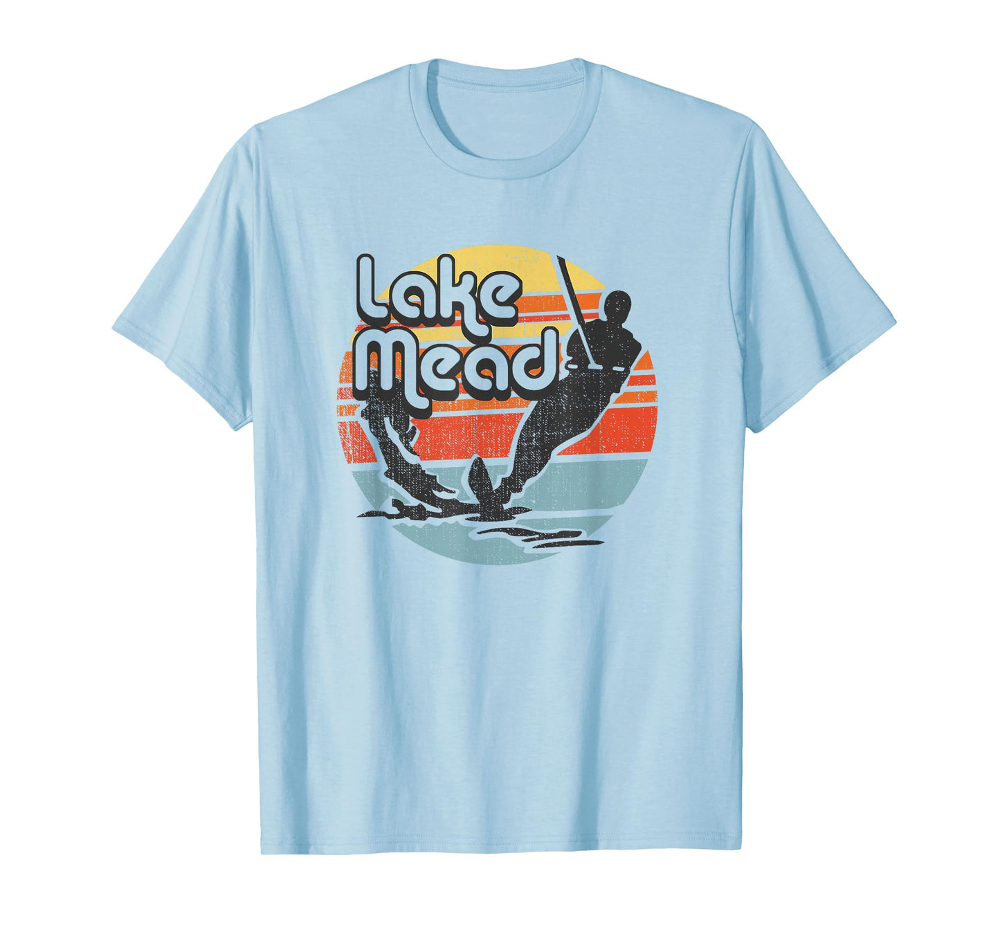 Lake Mead Nevada retro vintage waterskiing T-Shirt