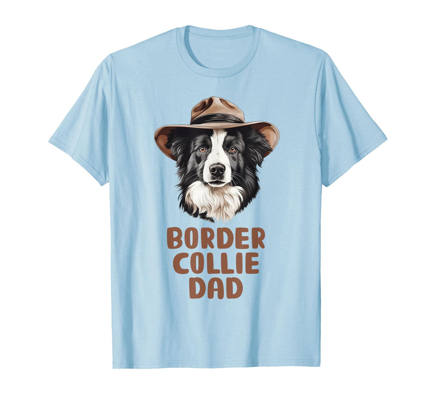 Border Collie Dad Dog Lover Gift Funny Border Collie Owner Men Women Girls Kids T-Shirt