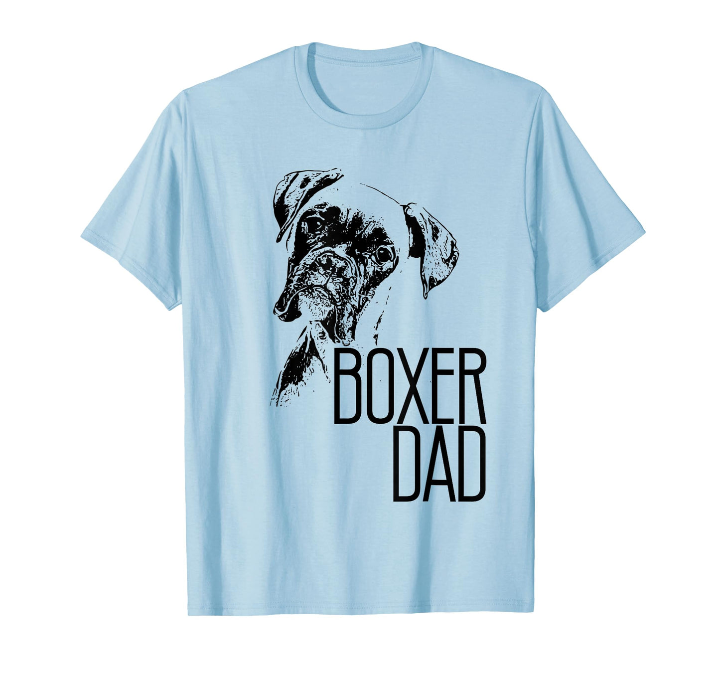 BOXER DAD DOG FACE T-SHIRT - DOG LOVERS BOXER DAD GIFT SHIRT T-Shirt