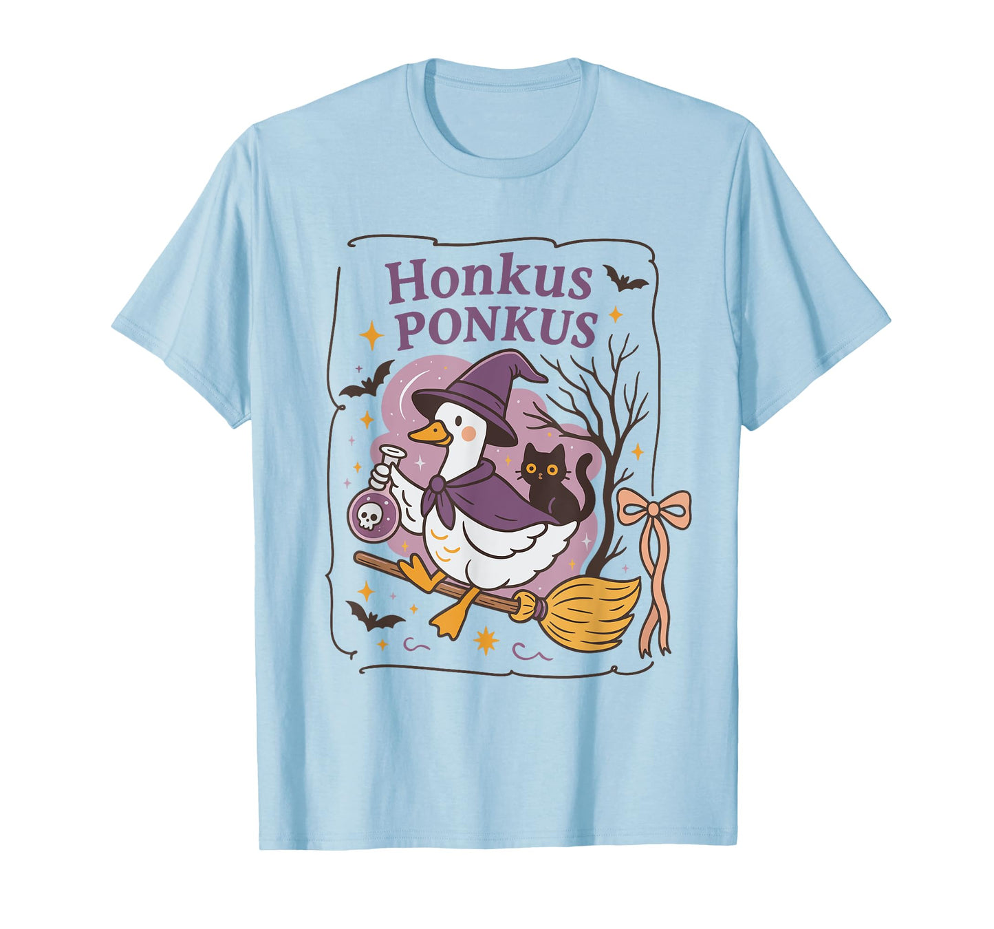 Honkus Ponkus Goose Halloween Witch Goose Silly Goose Lover T-Shirt