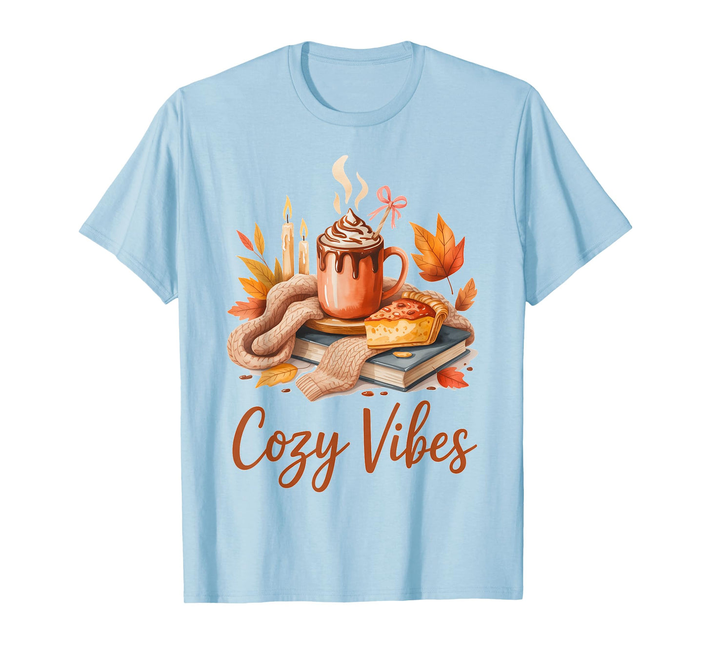 Cozy Vibes for Fall Lovers Relaxing at Home T-Shirt