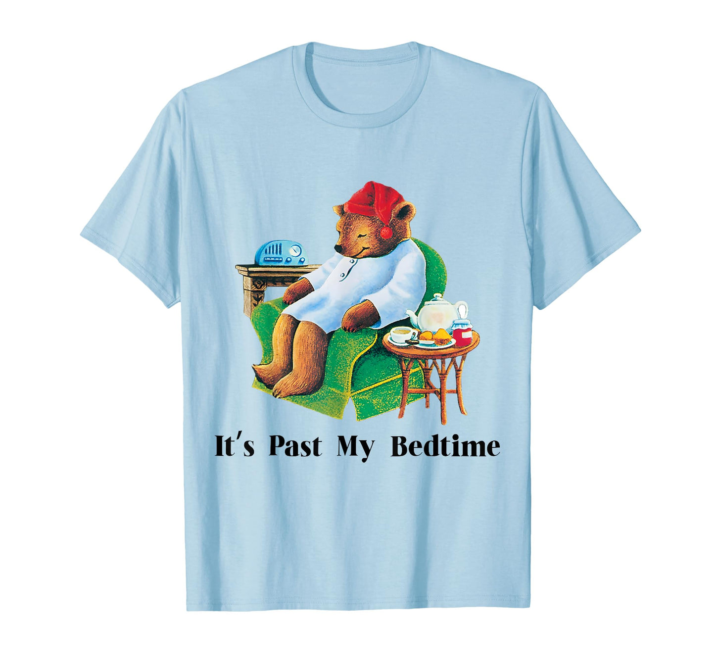 It's Past My Bedtime Funny Bear Lover Vintage For Men Women T-Shirt
