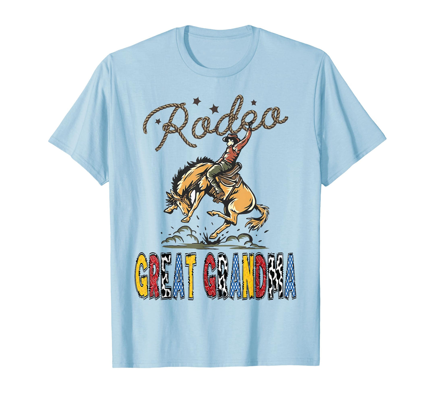 Rodeo Great Grandma Cowboy Cowgirl Birthday Family Matching T-Shirt