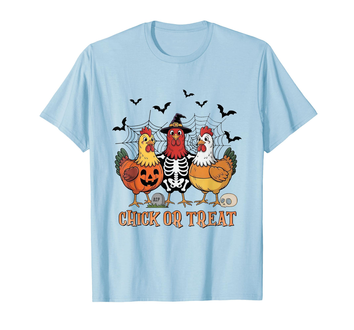 Funny Halloween Tee Chick Or Treat Halloween Chicken T-Shirt