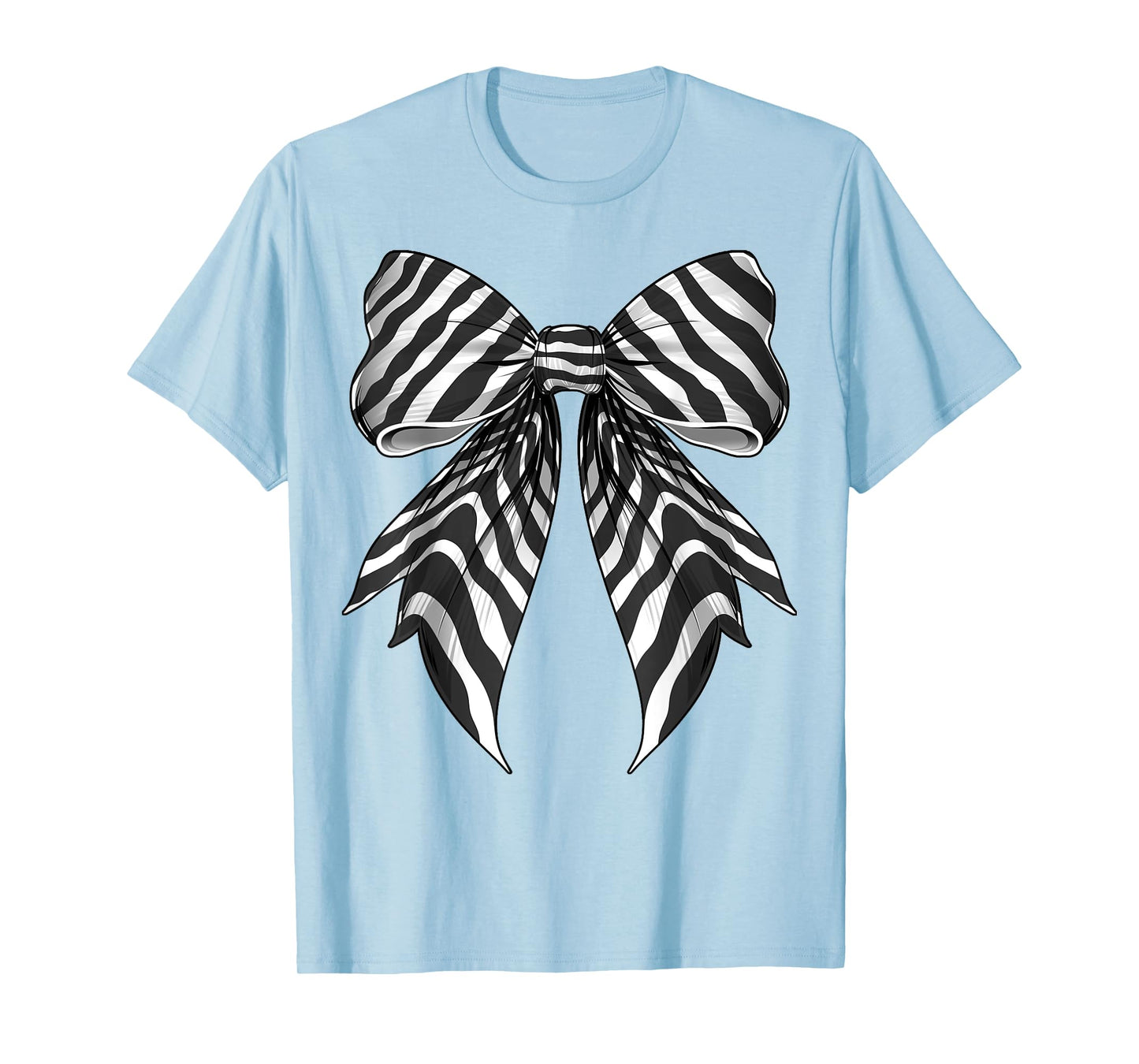 Coquette Bow Zebra Skin Pattern Cute Halloween Costume T-Shirt