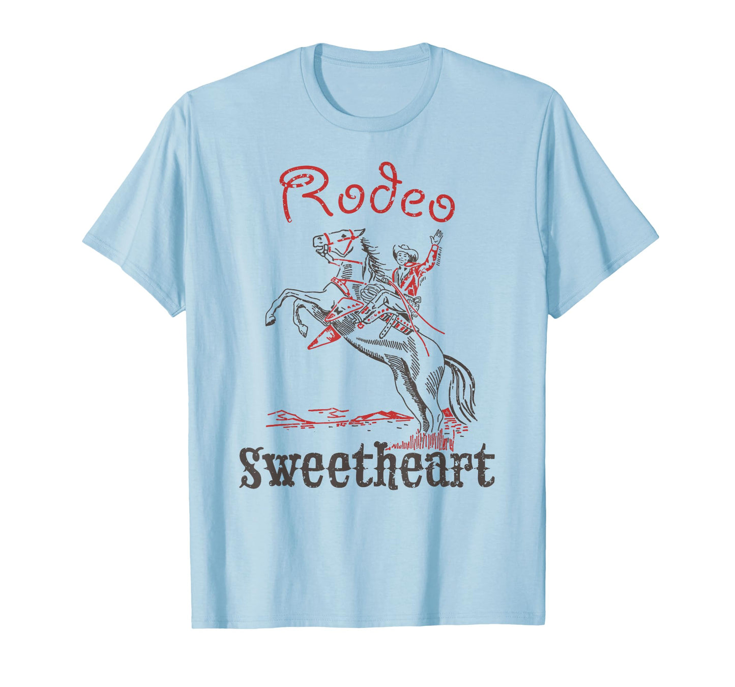 Rodeo Sweetheart Western Cowboy Cowgirl Vintage Cute T-Shirt