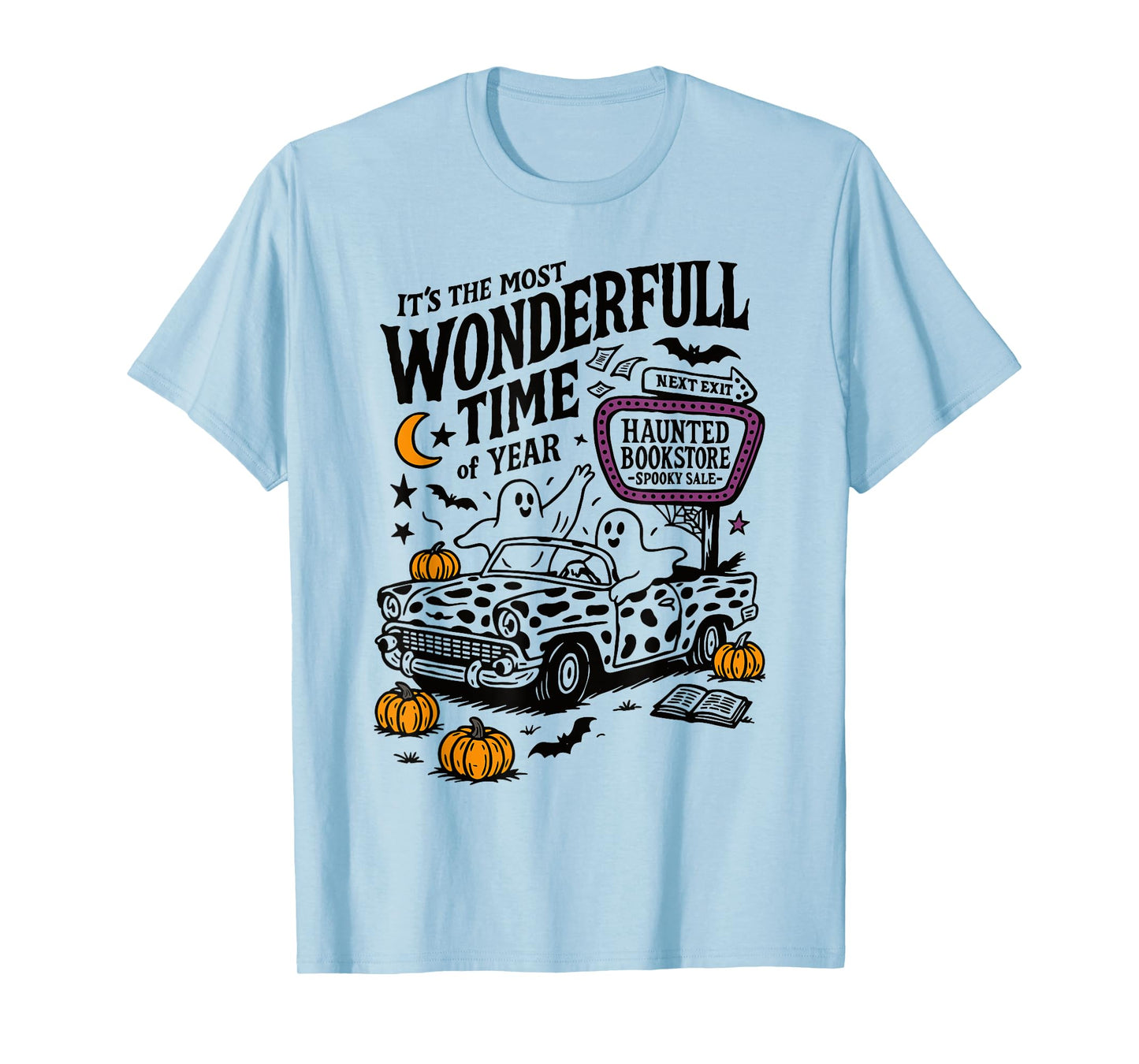 It's The Most Wonderful Time Of Year Ghost Car Halloween T-Shirt