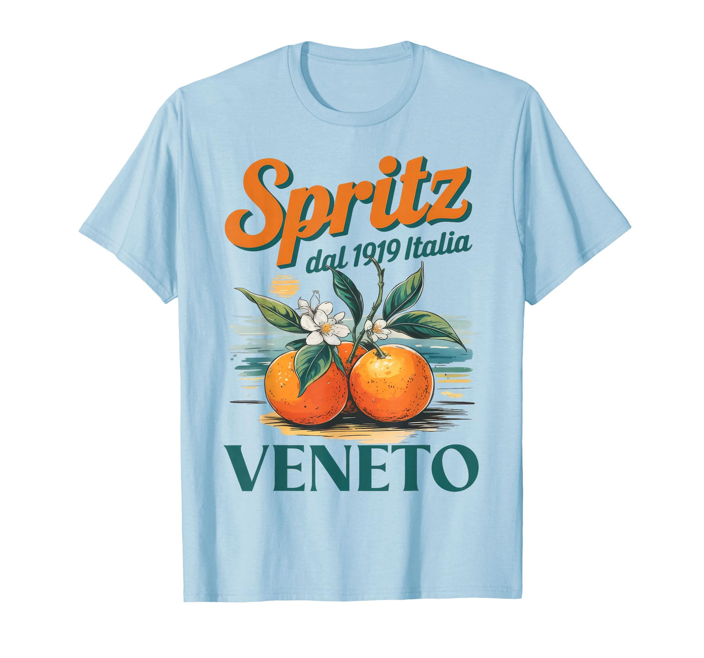 Spritz Veneto Dal 1919 Italia Vintage Orange Wine Cocktail T-Shirt