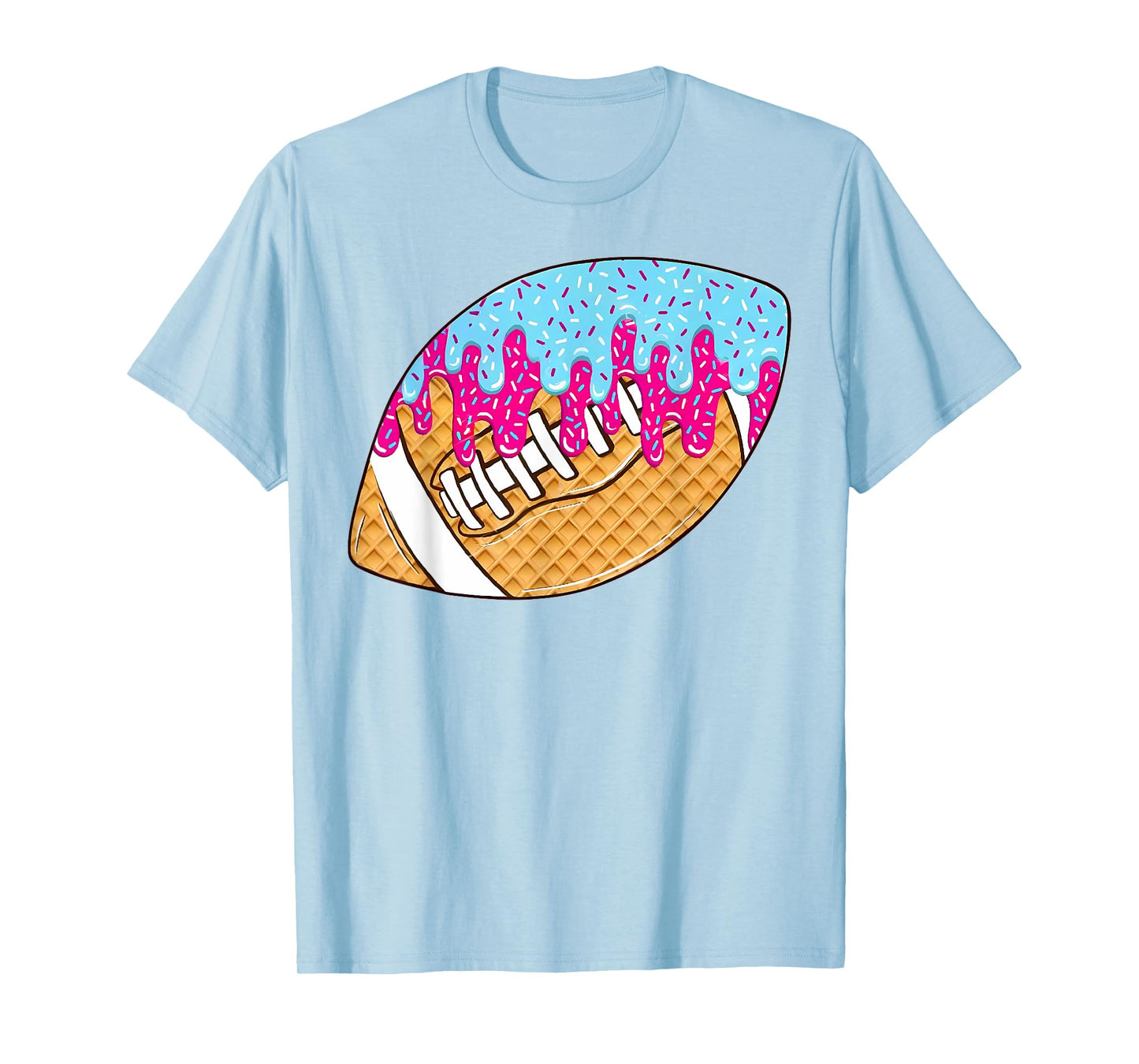 Football Drip for Lineman WR QB RB Ice Cream Sprinkles Shirt T-Shirt