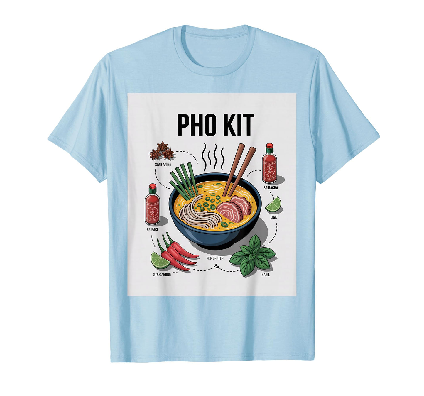Pho Kit Soup Ingredients Pho Broth at Home Funny Pho Lover T-Shirt
