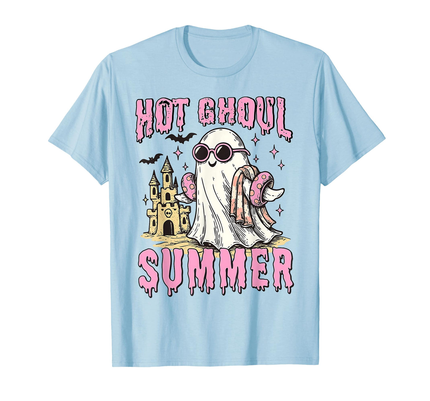 Funny Halloween Hot Ghoul Summer Summerween Spooky Ghost T-Shirt