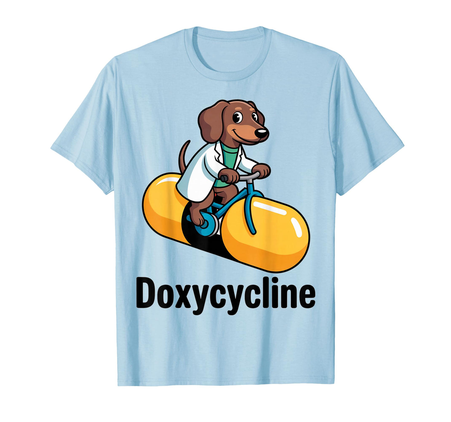 Doxycycline Funny Dachshund Pharmacist T-Shirt
