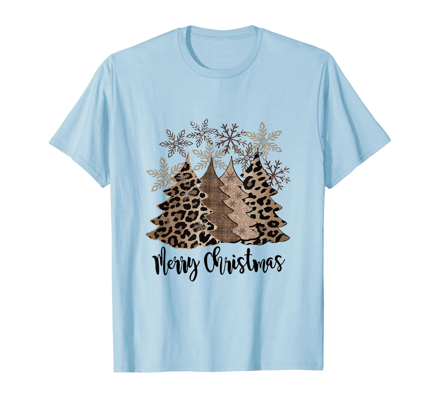 Merry Christmas Tree Buffalo Plaid Red White Green Christmas T-Shirt