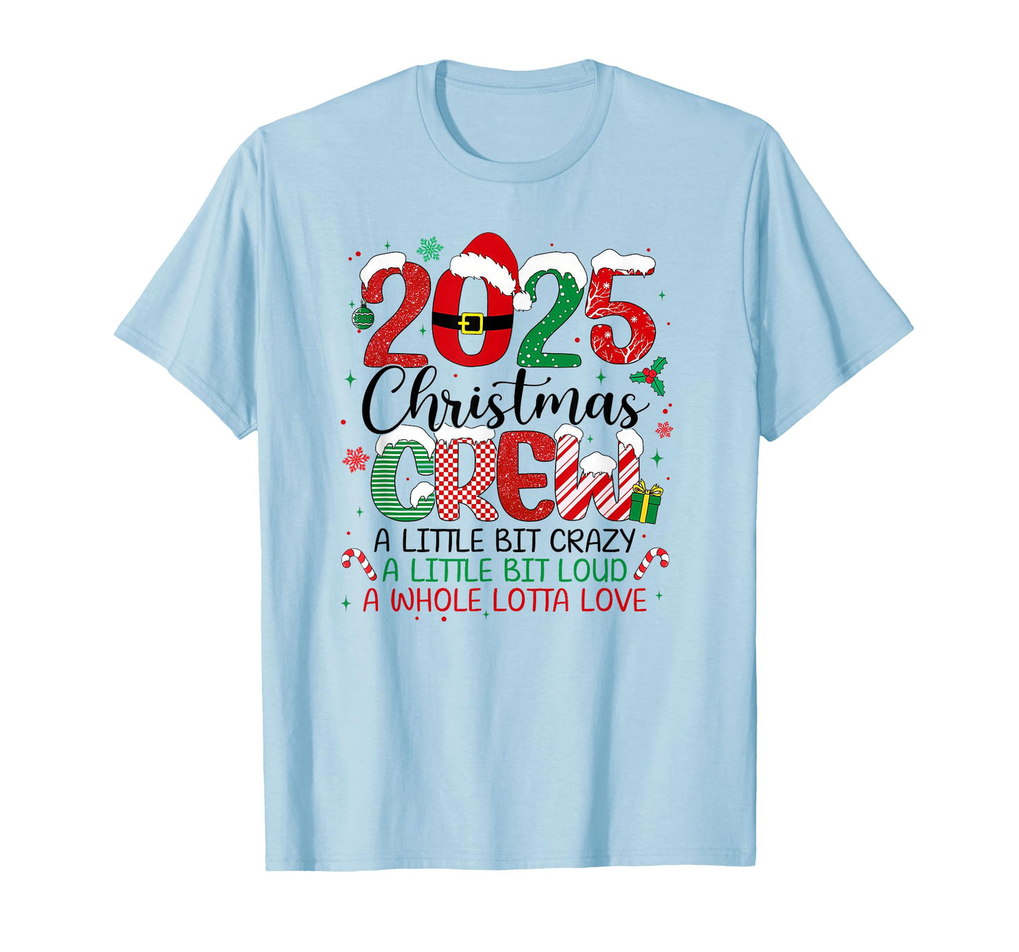 Christmas Cruisin Crew 2025 Matching Family Cruise Holiday T-Shirt