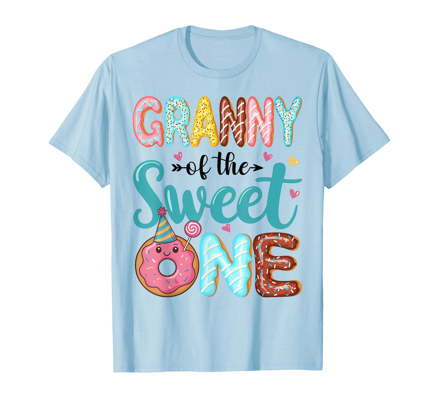 Granny Of The Sweet One 1st Birthday Girl Donut Party T-Shirt