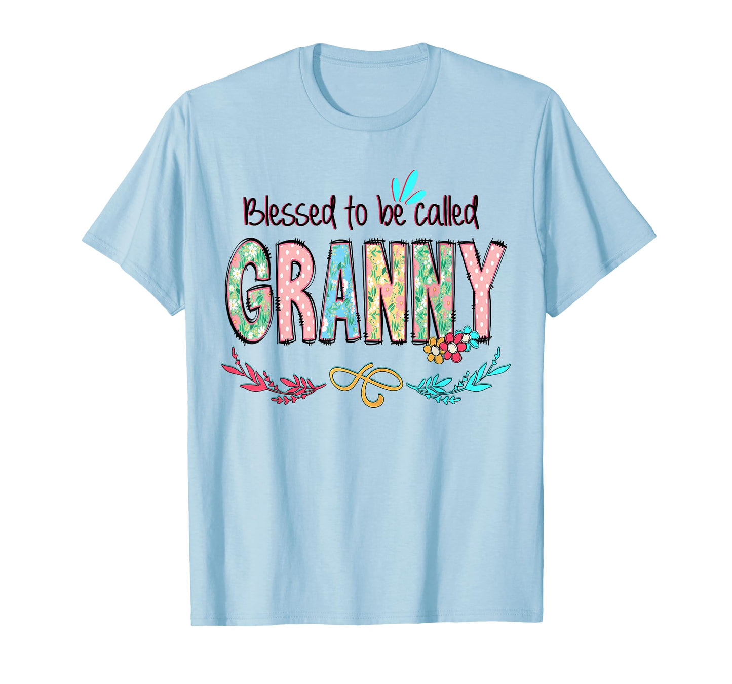 Blessed to Be Called Granny Floral Mother's Day T-Shirt