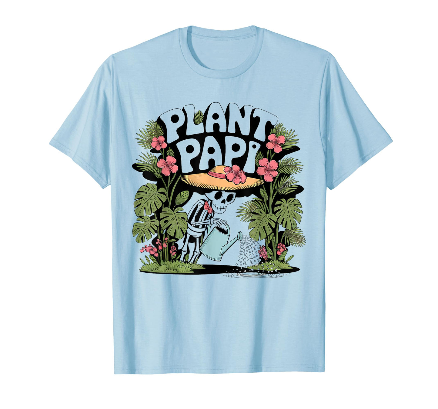 Plant Papi Daddy Gardener Happy Halloween Funny Men & Women T-Shirt