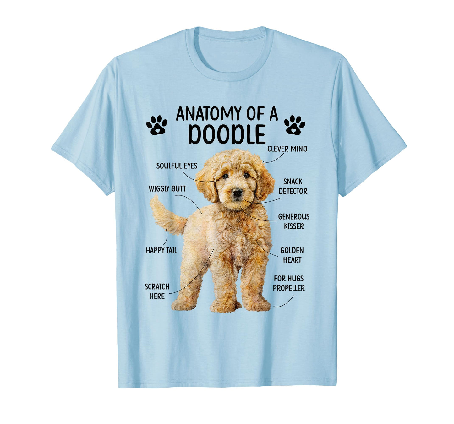 Anatomy of A Doodle Dog Doodle Owner Goldendoodle Mom T-Shirt