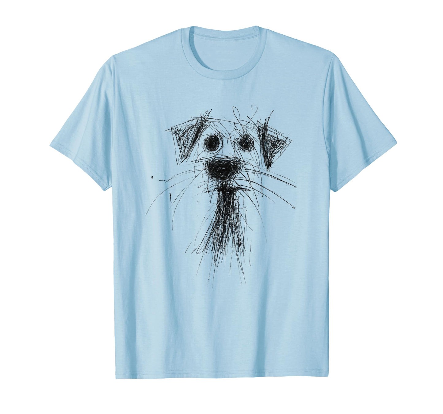 Dog Lover Abstract Scribble Art Cute Puppy Puppy T-Shirt