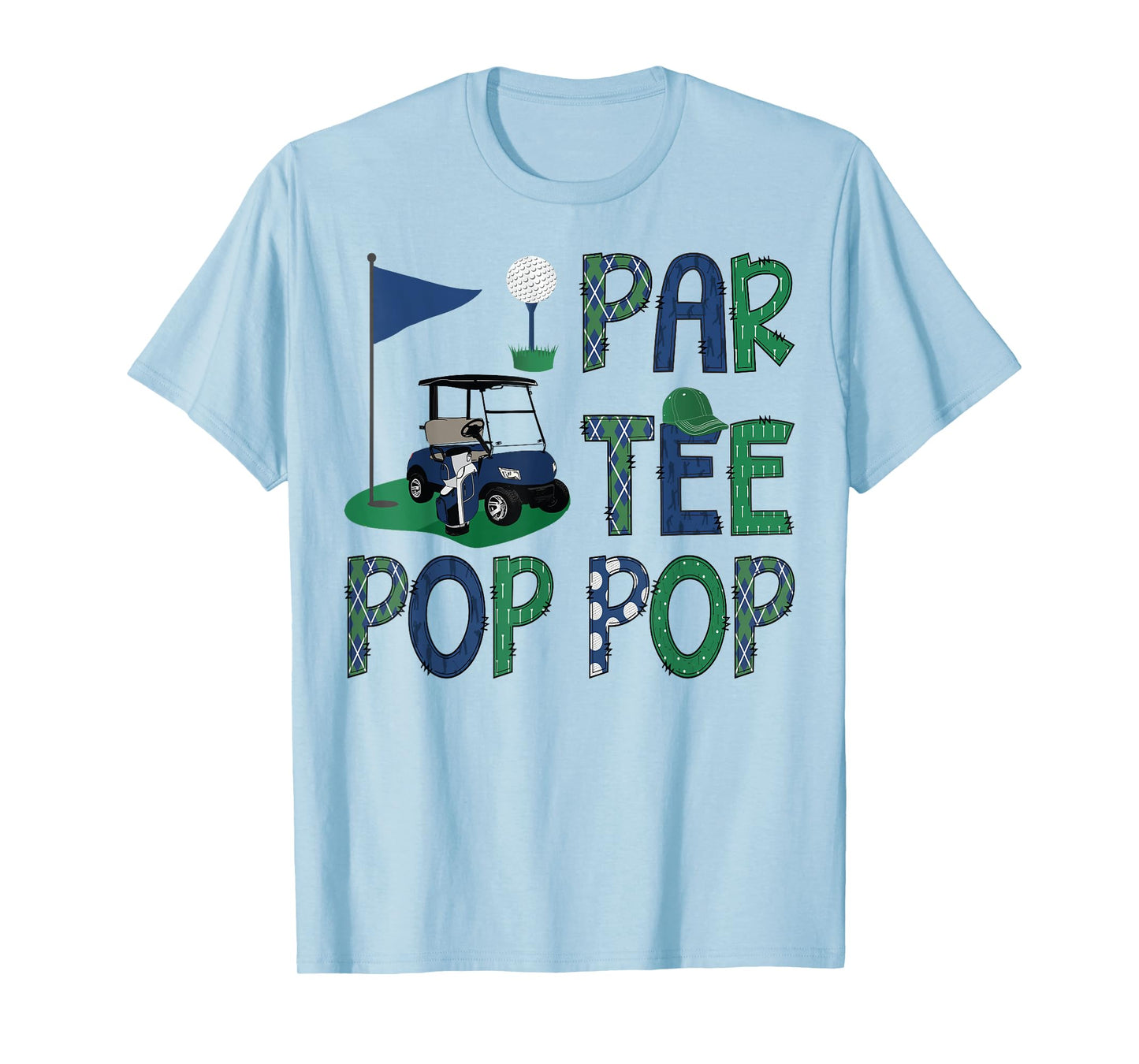 Par-Tee Pop Pop Golf Lover Birthday Party Family Matching T-Shirt