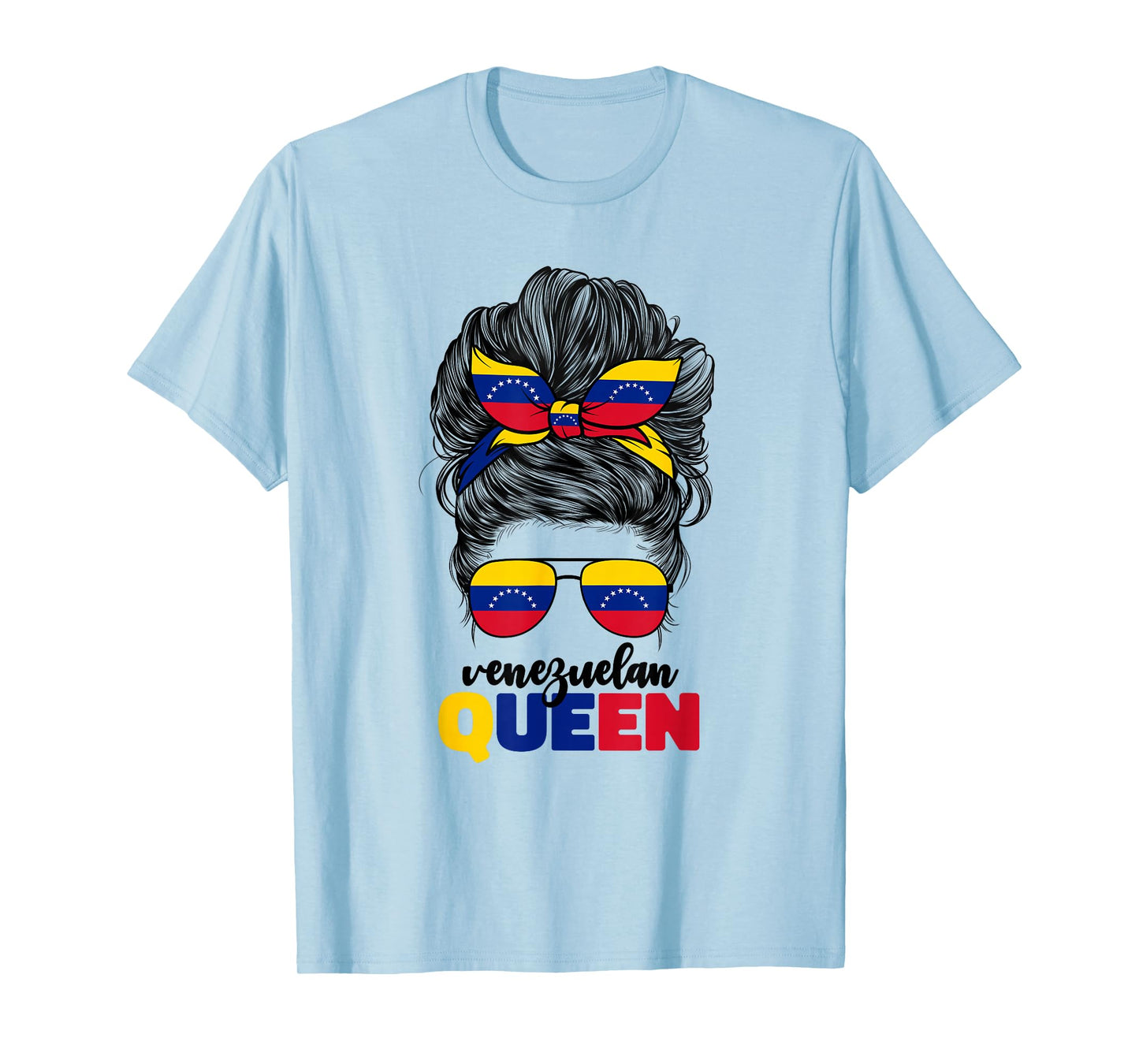 Venezuelan Queen For Women Girls Venezuela Flag Venezolana T-Shirt