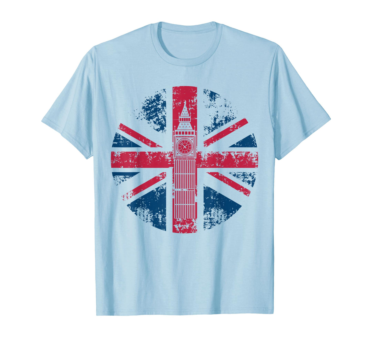 London Big Ben Union Jack Vintage UK Flag British Shirt Gift T-Shirt