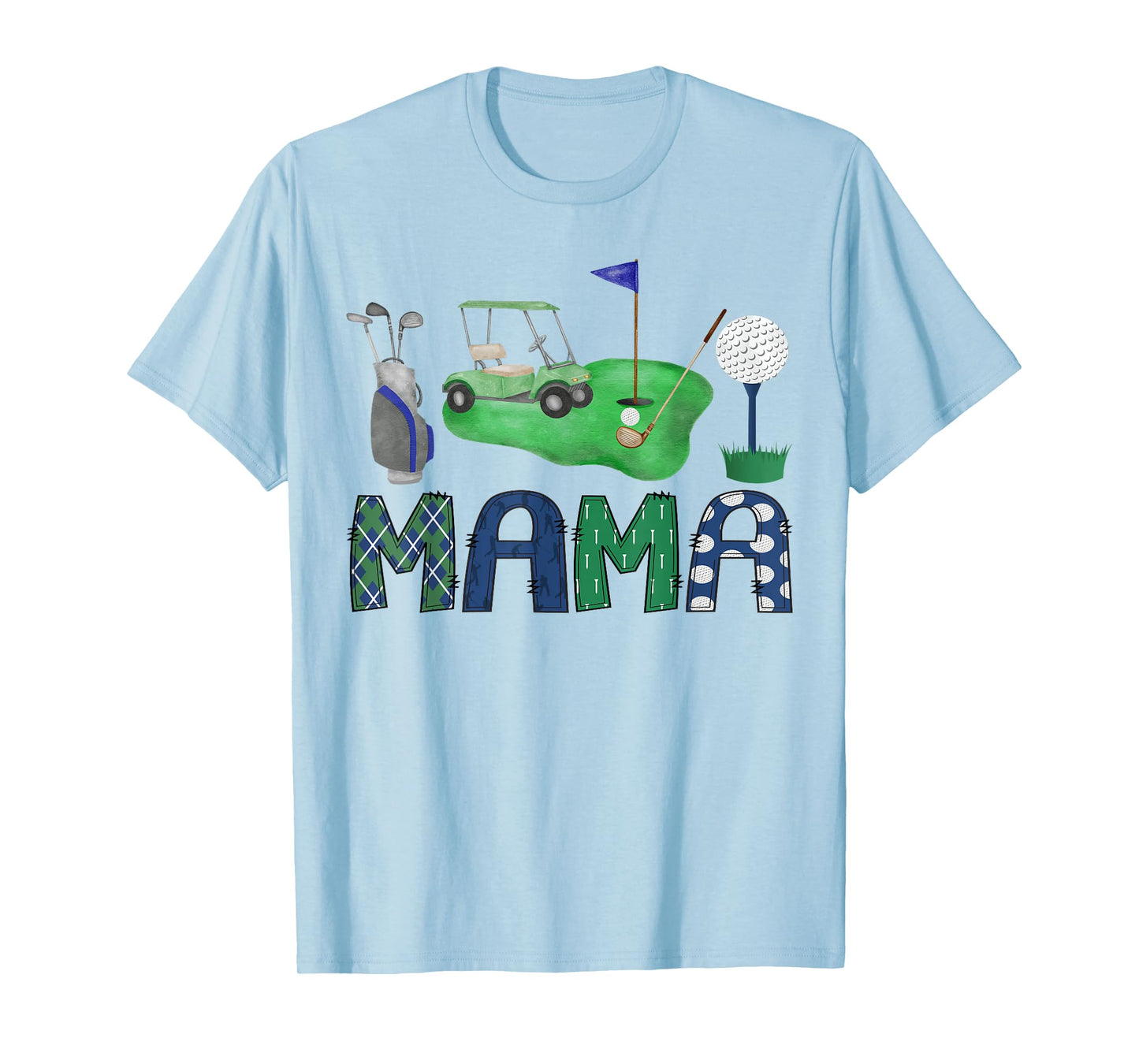 Mama Of The Birthday Boy Hole in One Golf Sport Matching T-Shirt