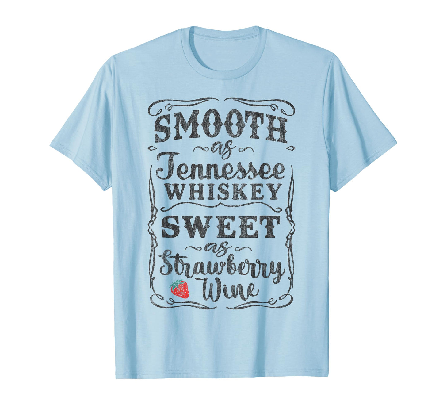 Smooth as Tennessee Whiskey Funny Humour Tee Vacation T-Shirt