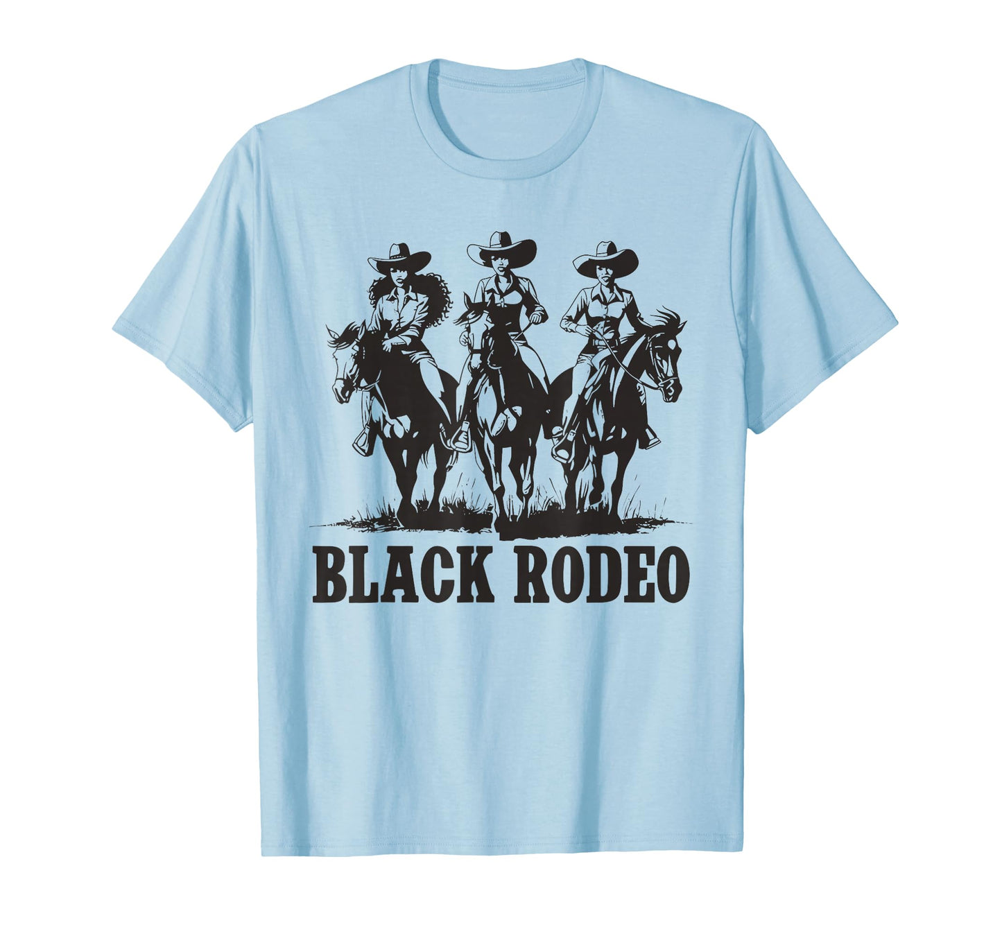 Black Rodeo African American Cowgirl Western Country Texas T-Shirt