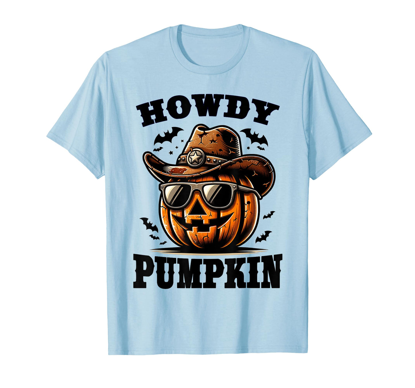 Howdy Pumpkin Western Halloween T-Shirt
