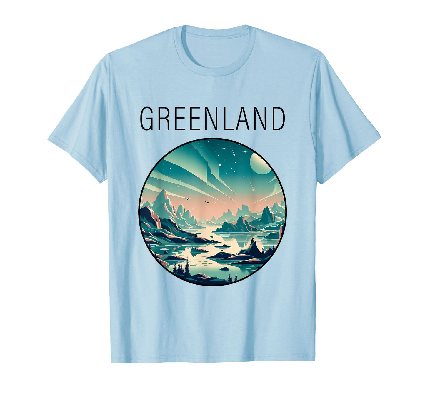 Greenland scenery Art Deco T-Shirt