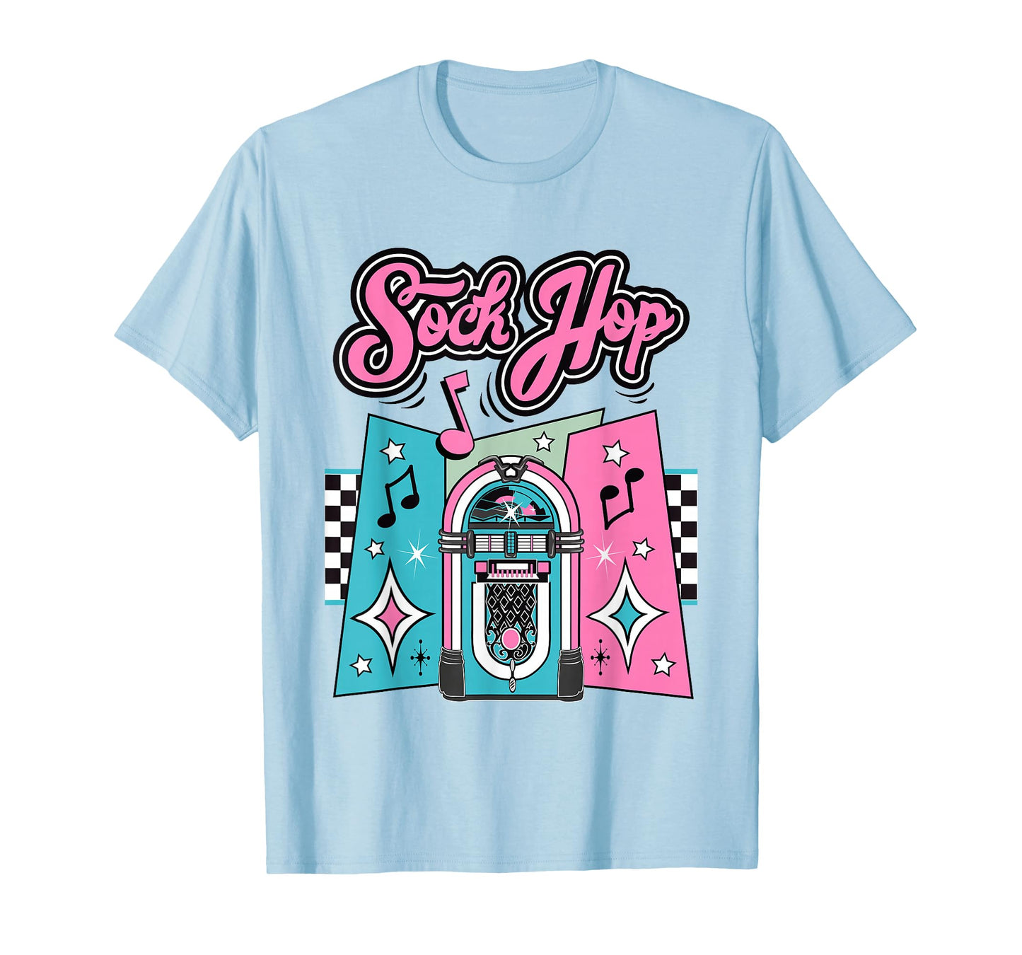 1950s Sock Hop Costume Retro 50s Vintage Rockabilly Doo Wop T-Shirt