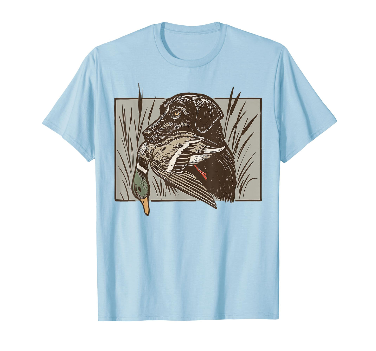 Retro Black Lab Hunting Dog Duck Hunter Southern Men Boys T-Shirt