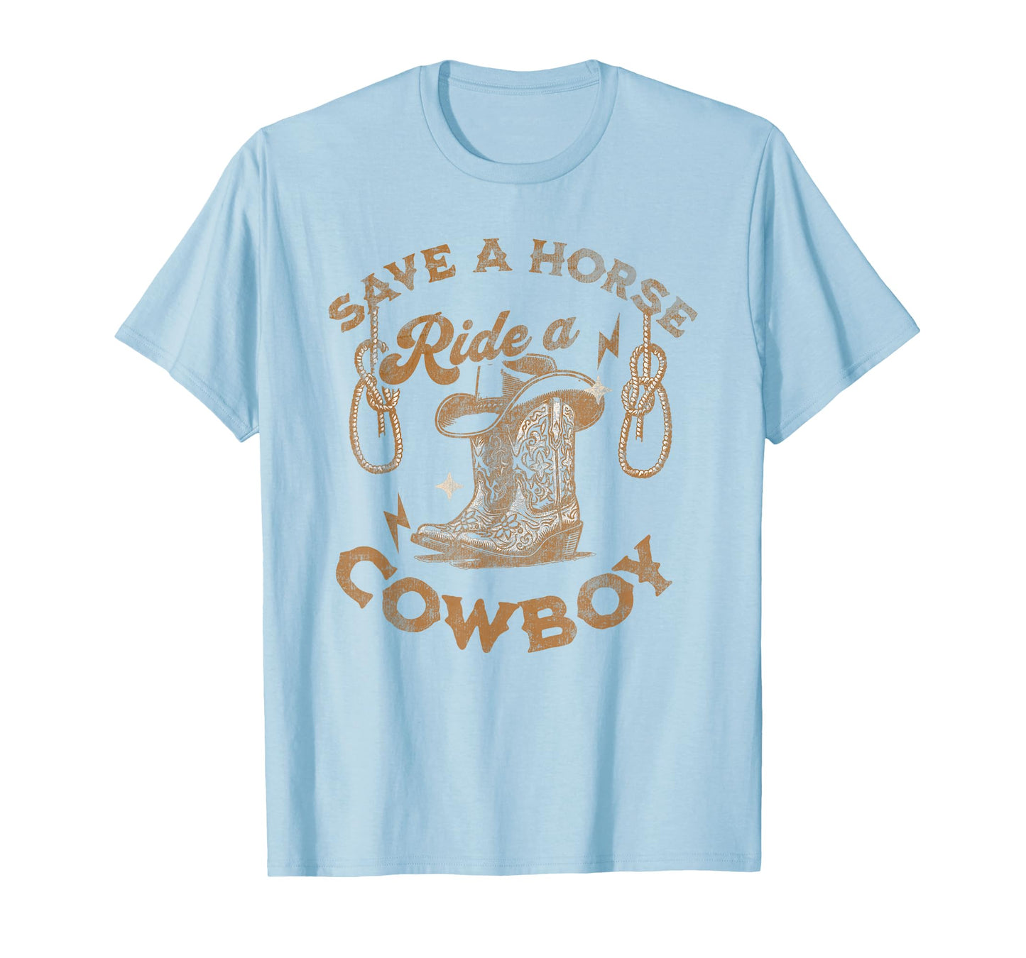 Save a Horse Ride a Cowboy, Funny Cowgirl Cowboy T-Shirt