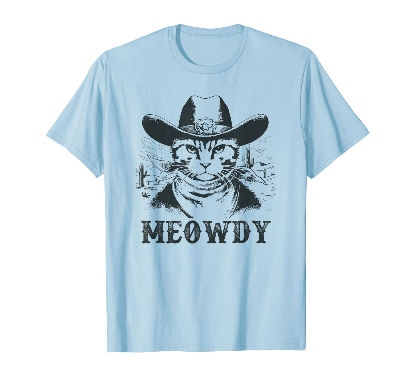 Meowdy - Mashup Between Meow and Howdy - Funny Cat Meme T-Shirt