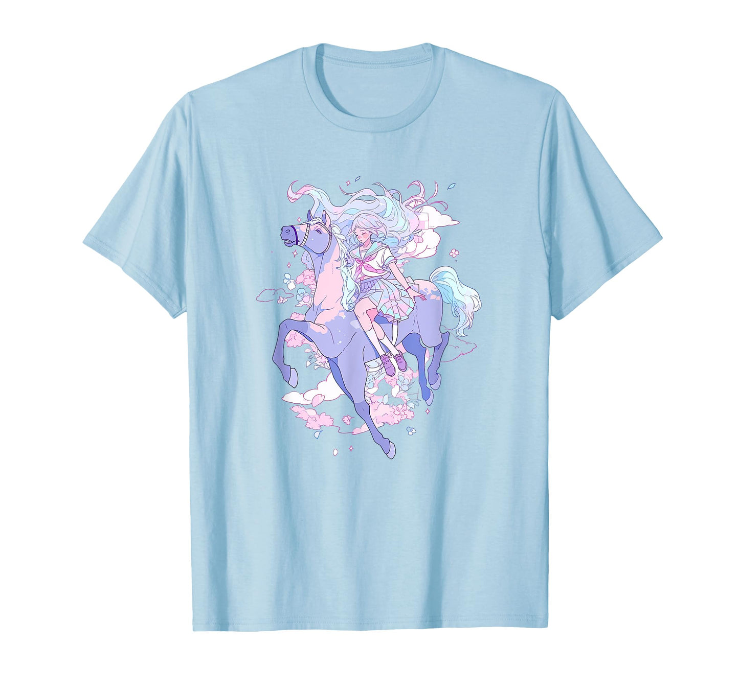 Horse Girl funny Pastel japan Anime Aesthetic japanese T-Shirt