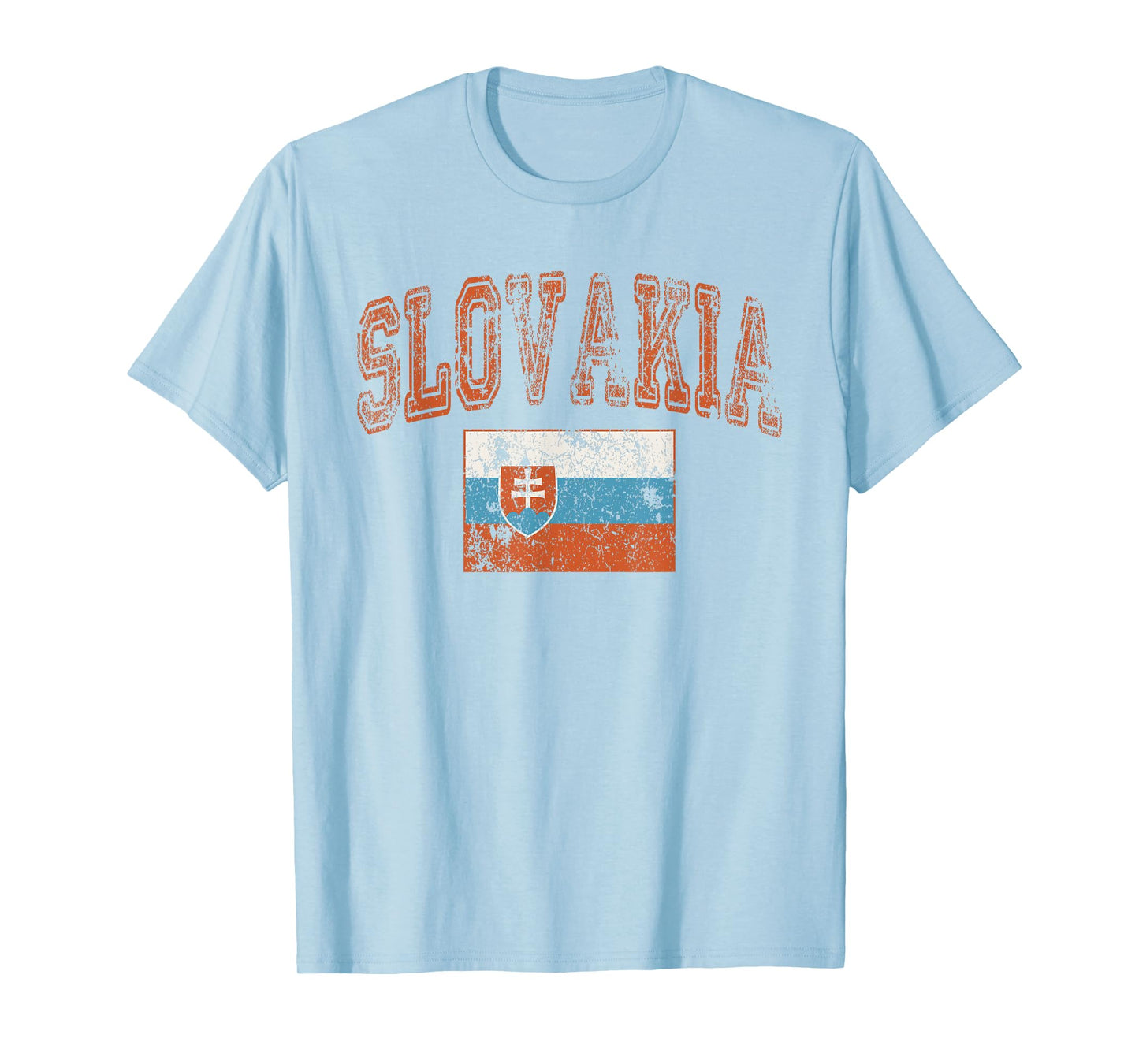 Vintage Retro Faded Slovakia Flag Slovakian Pride T-Shirt