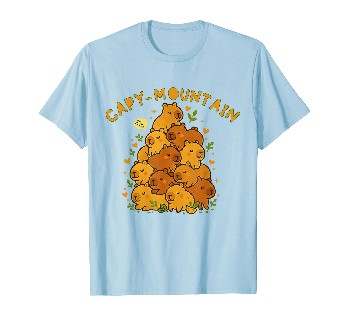Cozy Capy-Mountain Cute Capybara Lovers T-Shirt