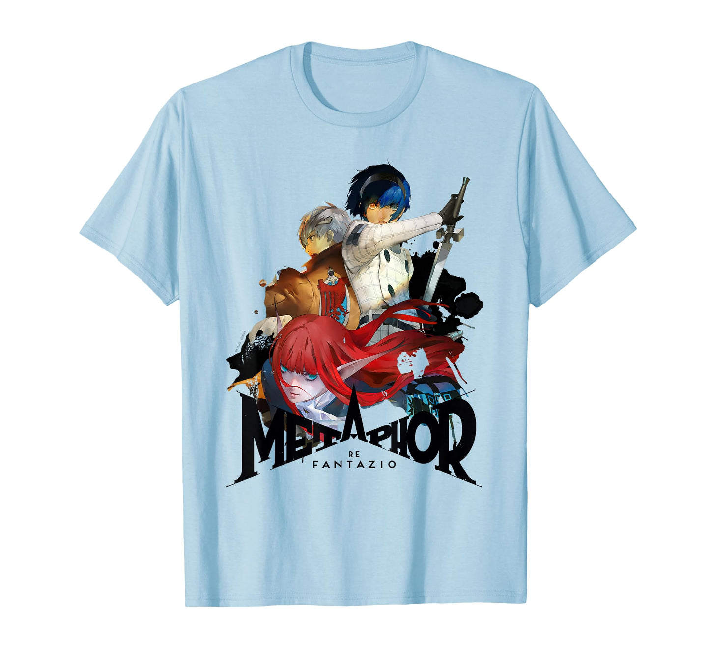 Metaphor: ReFantazio Key Art Trio (Black Logo) ATLUS T-Shirt