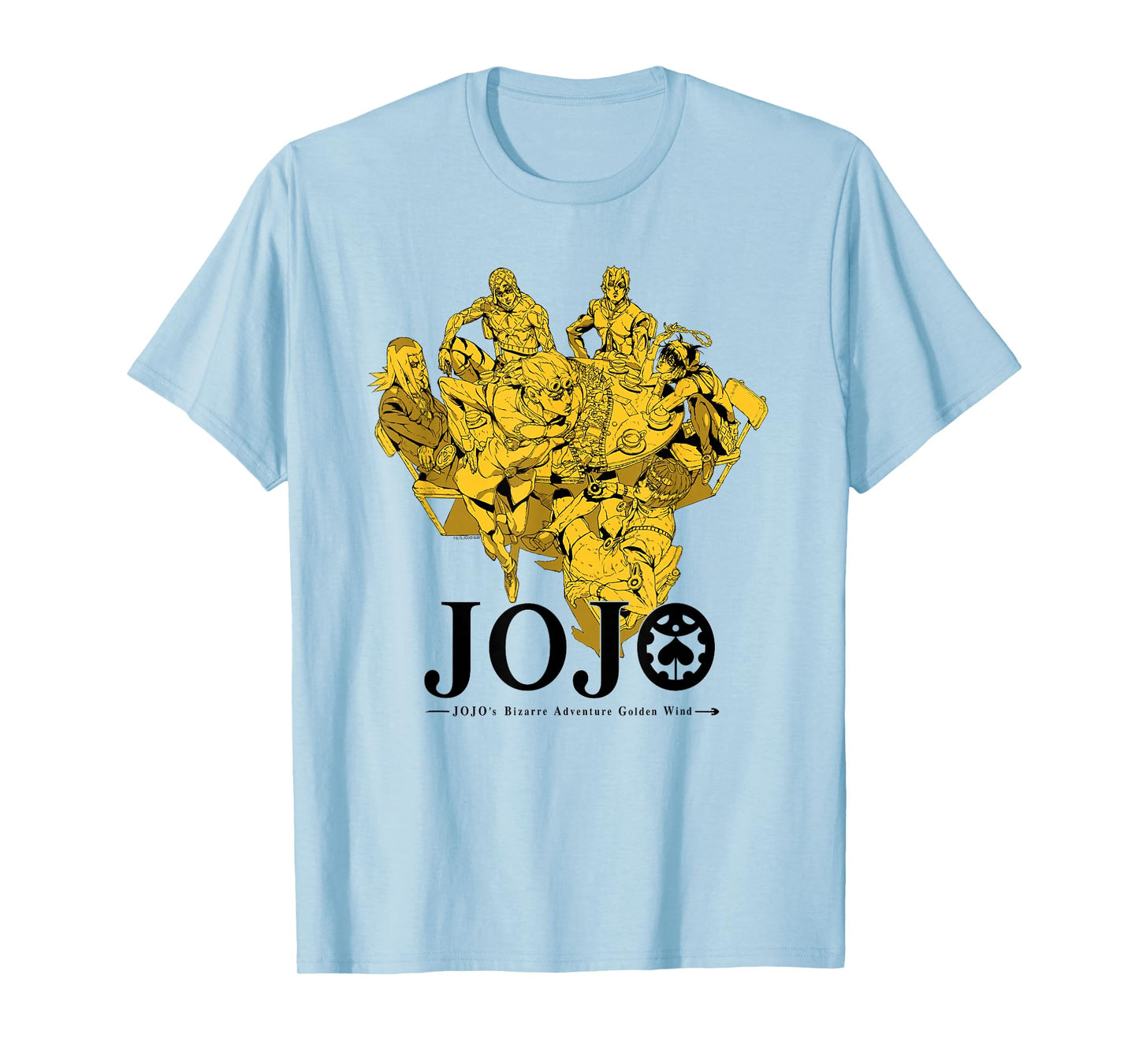 JoJo's Bizarre Adventure Golden Wind Bruno's Gang Gold Anime T-Shirt