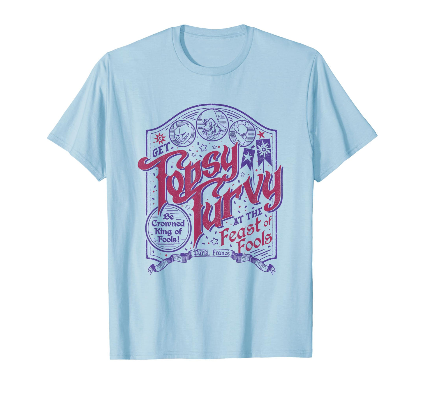 Disney The Hunchback Of Notre Dame Feast Of Fools Big Poster T-Shirt
