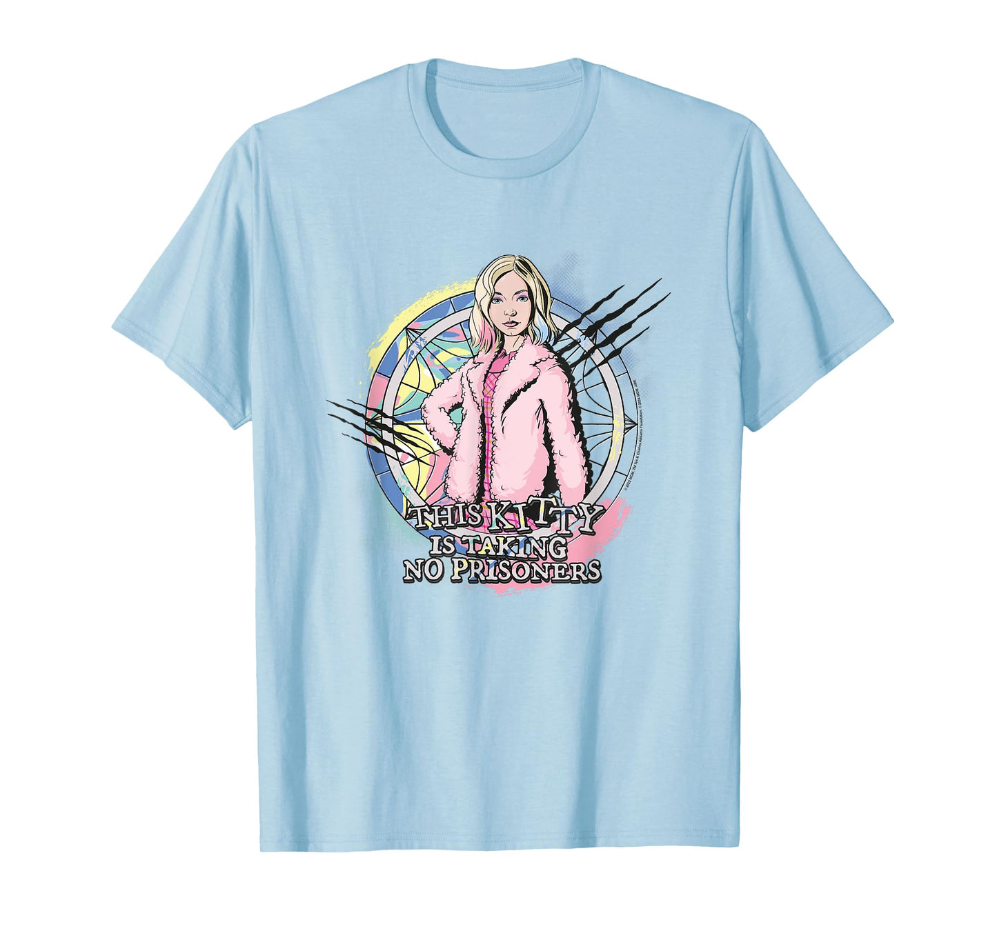 Wednesday This Kitty Is Taking No Prisoners Enid Logo T-Shirt