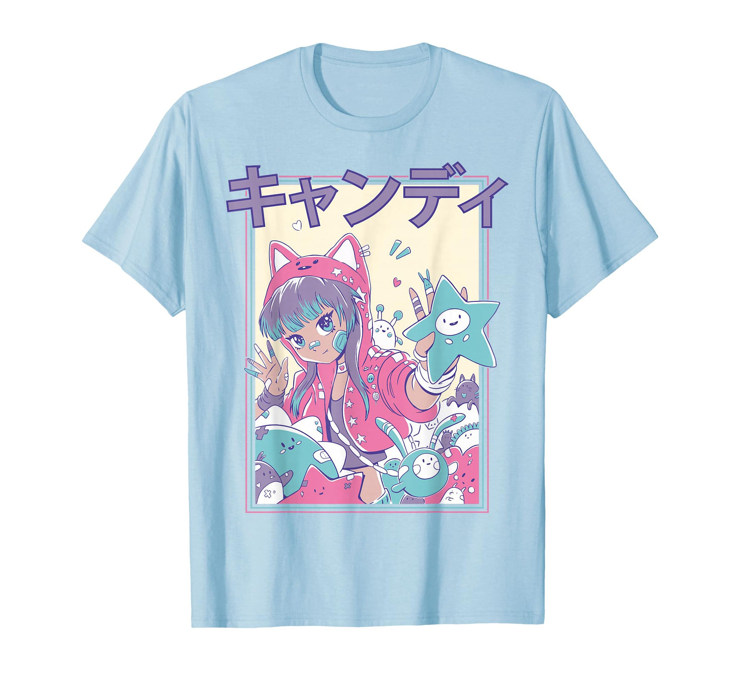 Candycore Girl Cute Pink Pastel Kawaii Anime Aesthetic #8 T-Shirt