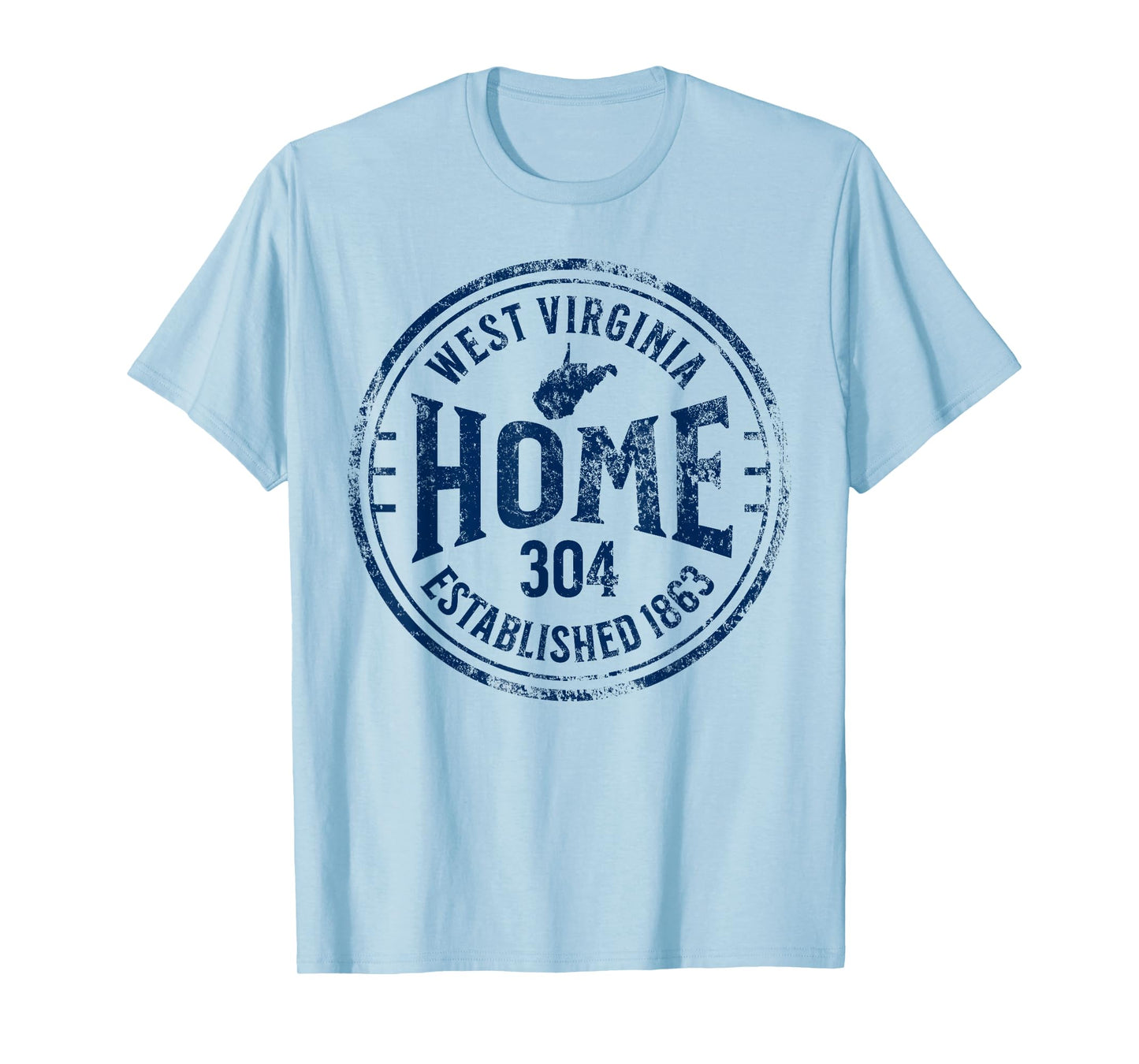 West Virginia Map 304 Home Vintage T-Shirt