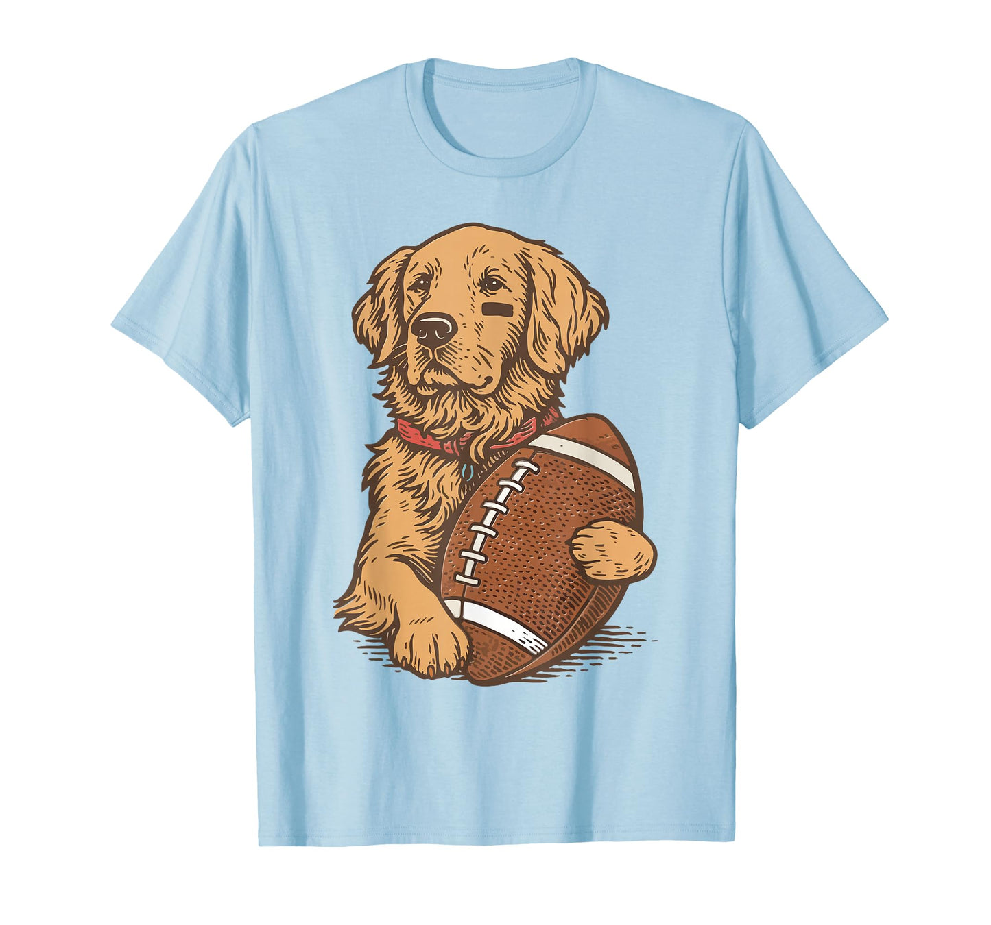 Golden Retriever Dog Football Game Day Touchdown Season T-Shirt