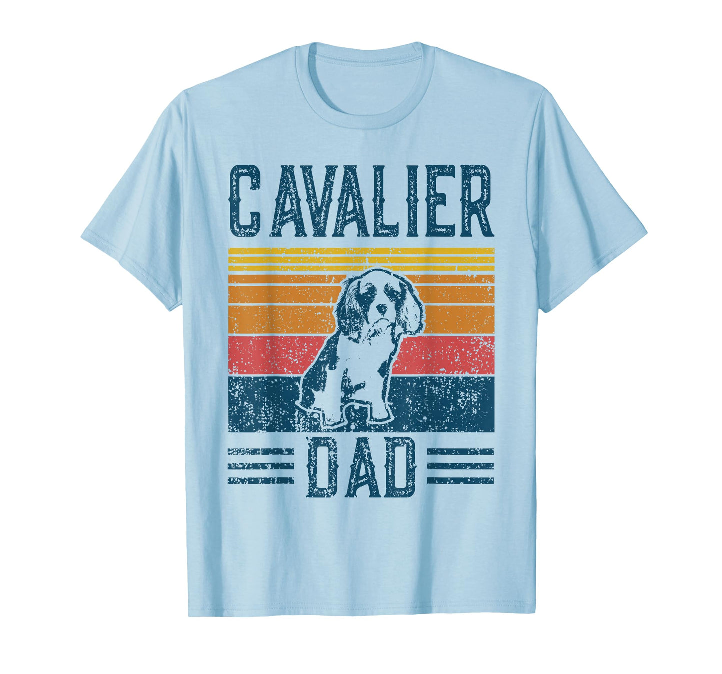 Dog | Cavalier King Charles Spaniel - Vintage Cavalier Dad T-Shirt