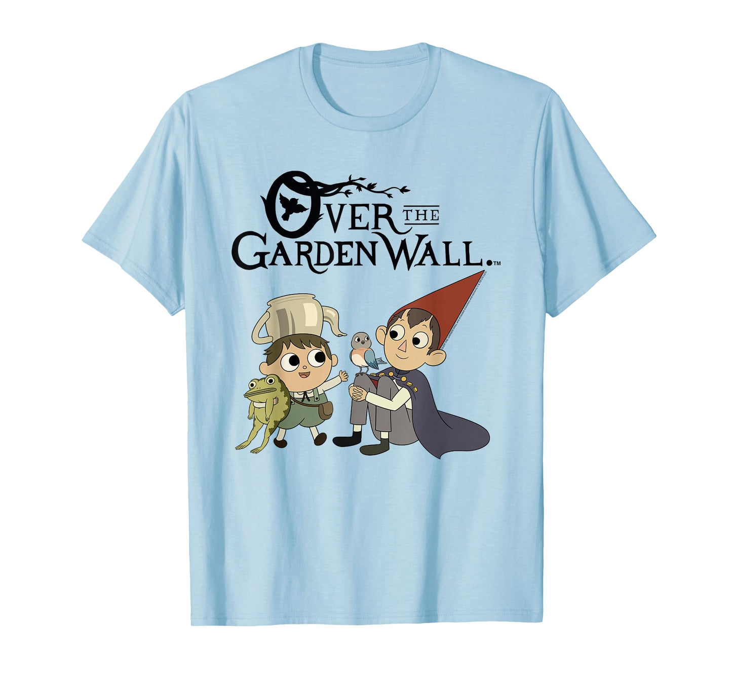 Over The Garden Wall Cast of Characters with Logo Cartoon T-Shirt