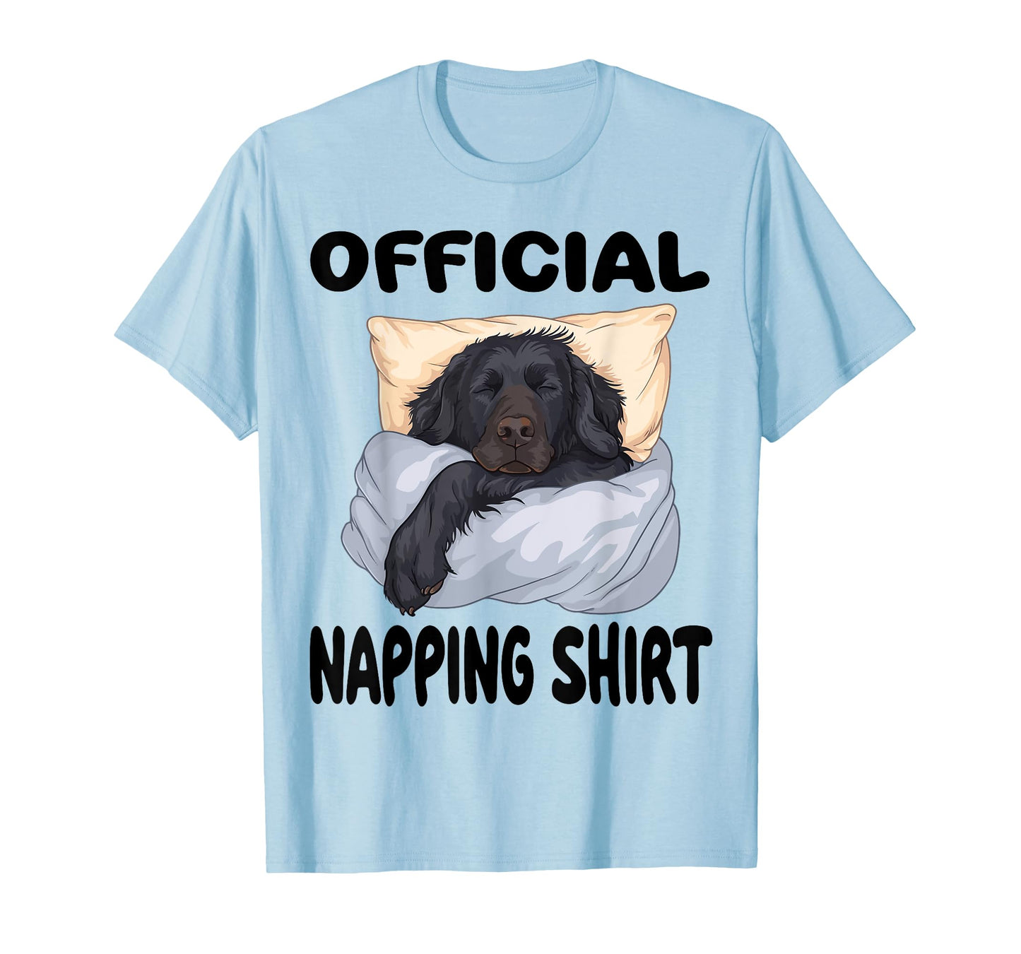 Flat Coated Retriever Dog Official Napping shirt Pajamas T-Shirt