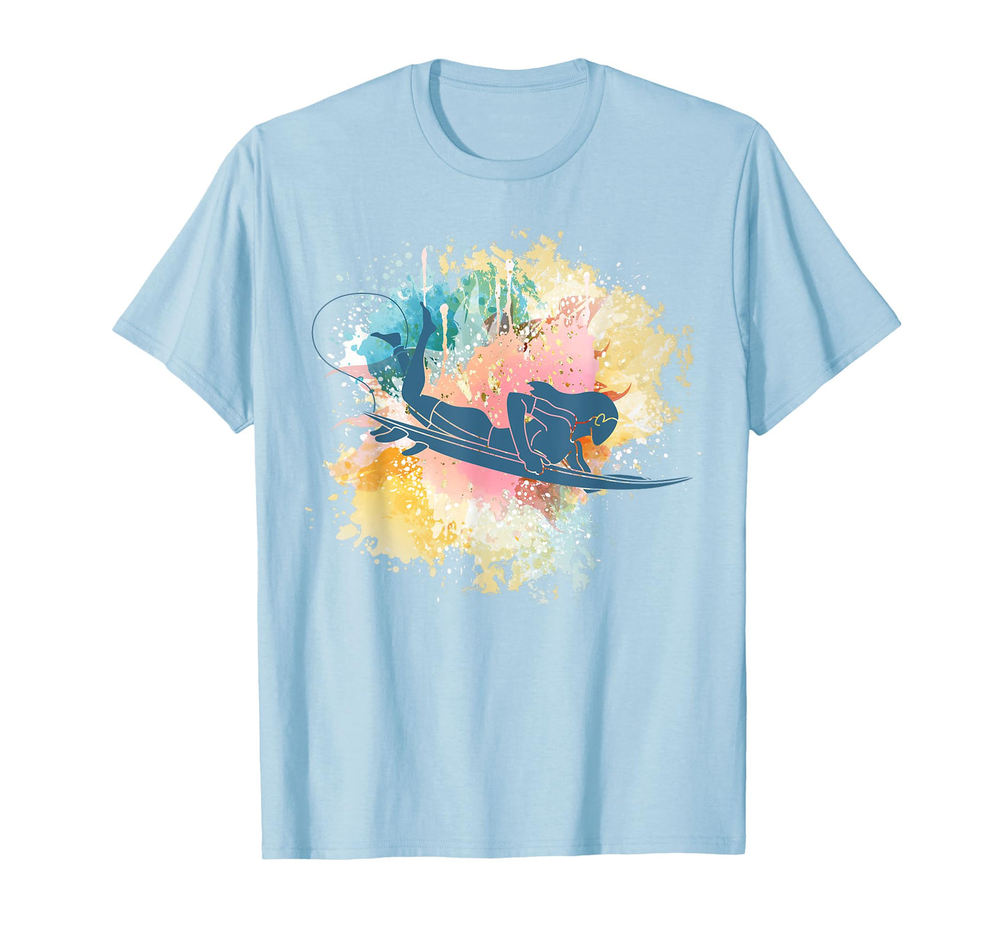 Surfing Girl Surfboard Water Sports Surf Surfer Women T-Shirt