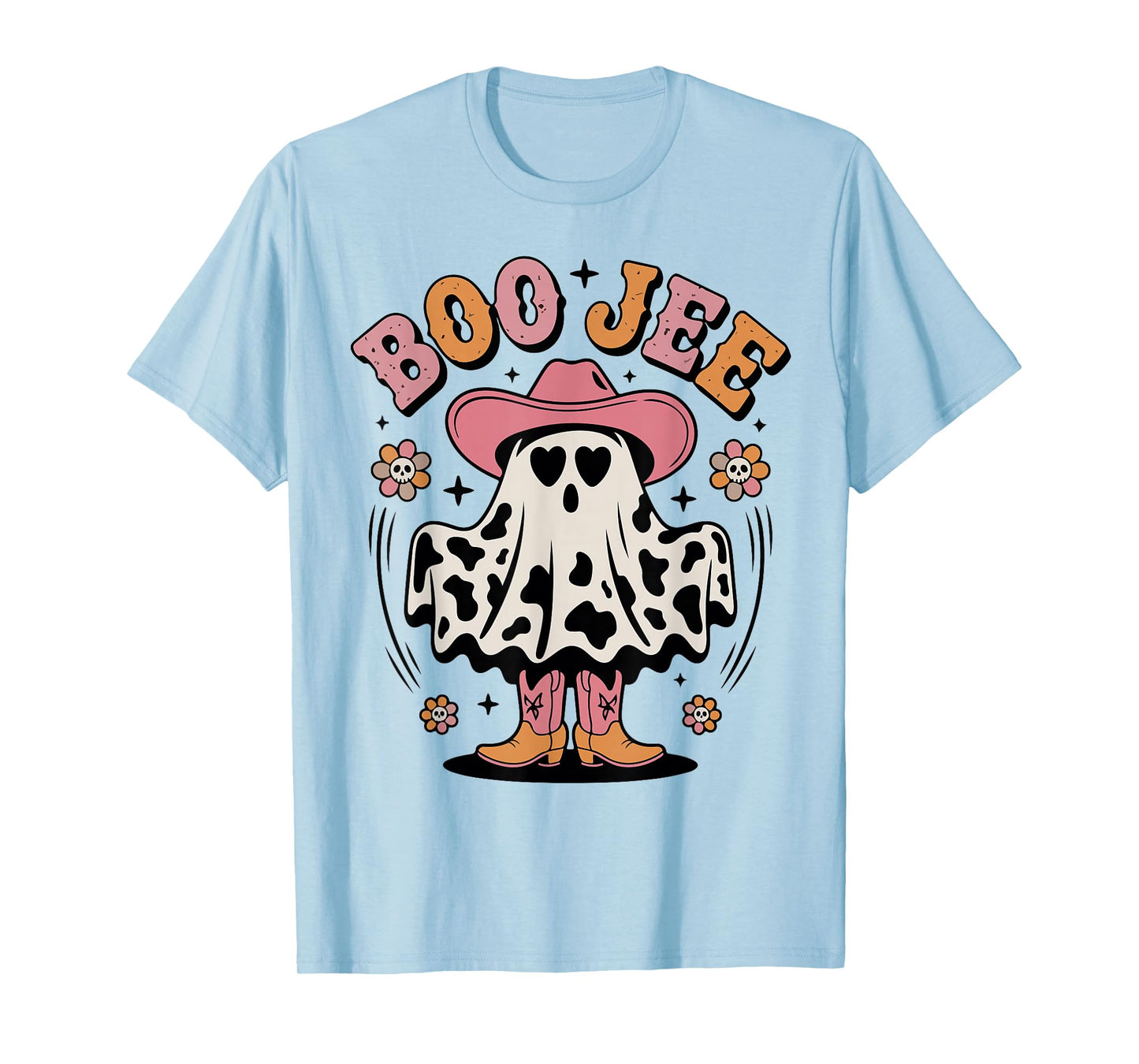 Halloween Boo JEE Ghost Cowgirl Cute Teen Girl Toddler Women T-Shirt